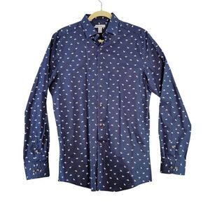 Bar III Men's Slim Fit Dress Shirt Sz M